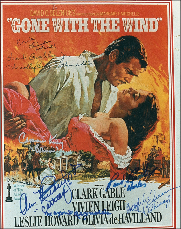 Lot 1103 Gone With the Wind Signed Photograph
