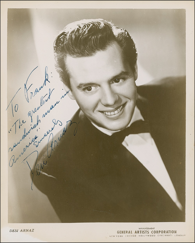 Lot 951 Desi Arnaz Signed Photograph