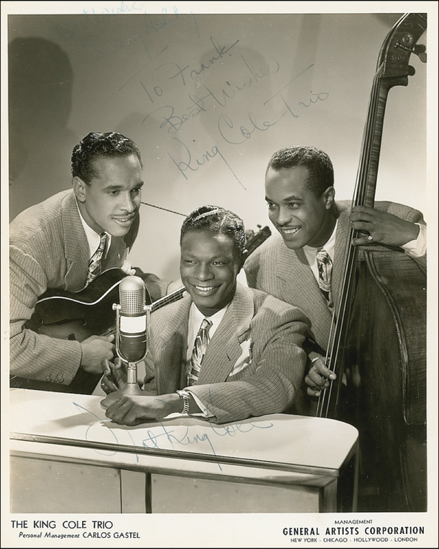 Lot 712 Nat King Cole Signed Photograph