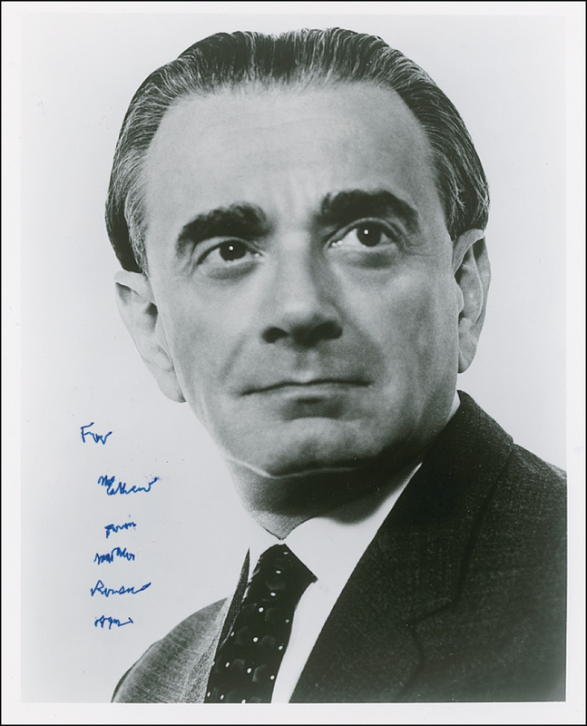 Lot 860 Miklos Rozsa Signed Photograph