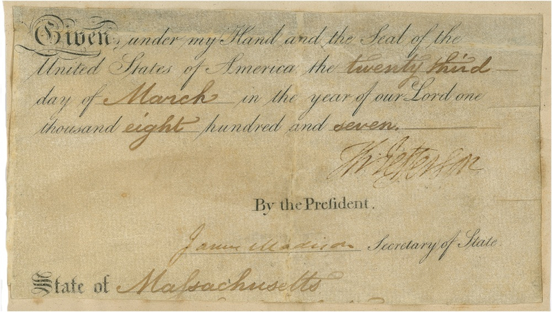 Lot 82 Thomas Jefferson and James Madison Signed Document