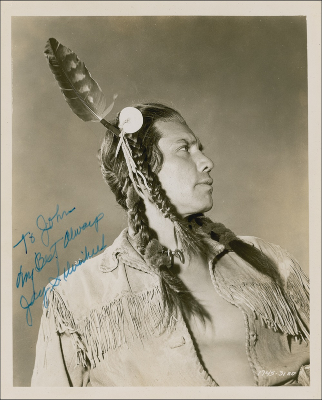 Lot 1334 Jay Silverheels Signed Photograph