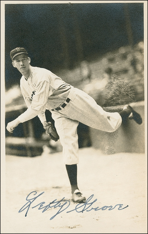 Lot 1486 Lefty Grove Signed Photograph