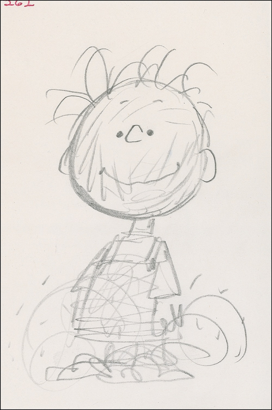 Lot 637 Charles Schulz Unsigned Sketch