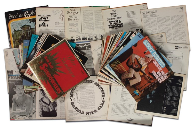 Lot 721 Country Western Albums: Finger Pickin’ Good: Over 100 signed Country and Western albums
