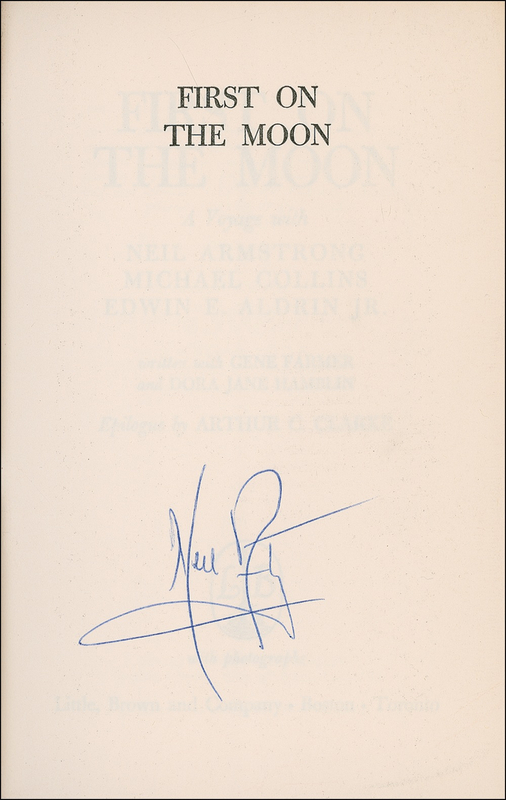 Lot 420 Neil Armstrong Book