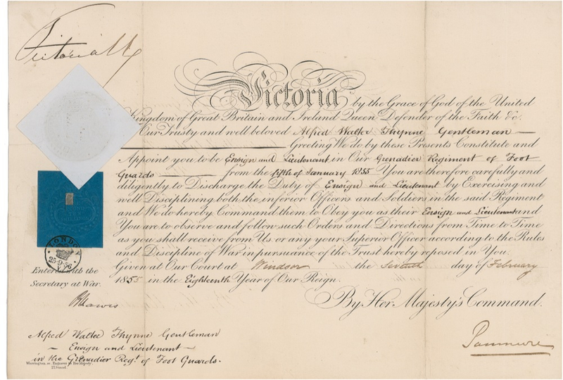 Lot 333 Victoria Signed Document