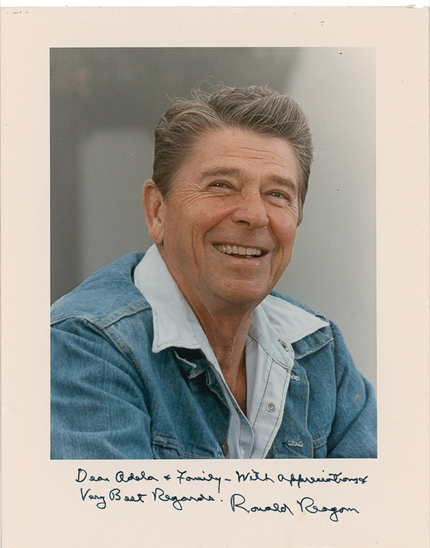 Lot 127 Ronald Reagan Signed Photograph