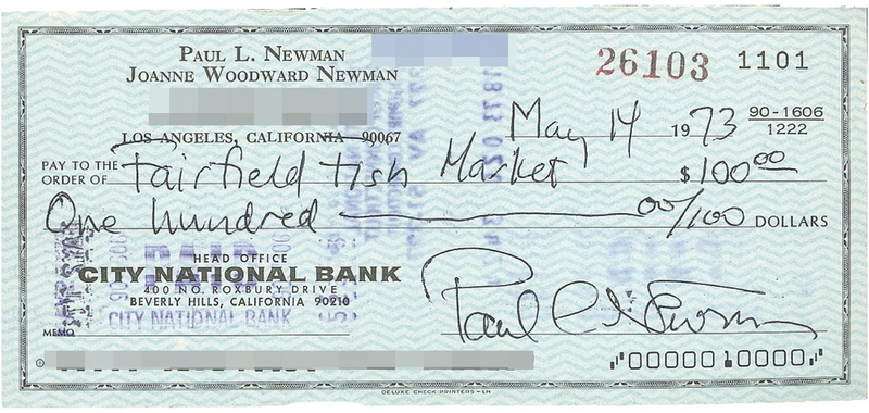 Lot 1244 Paul Newman Check