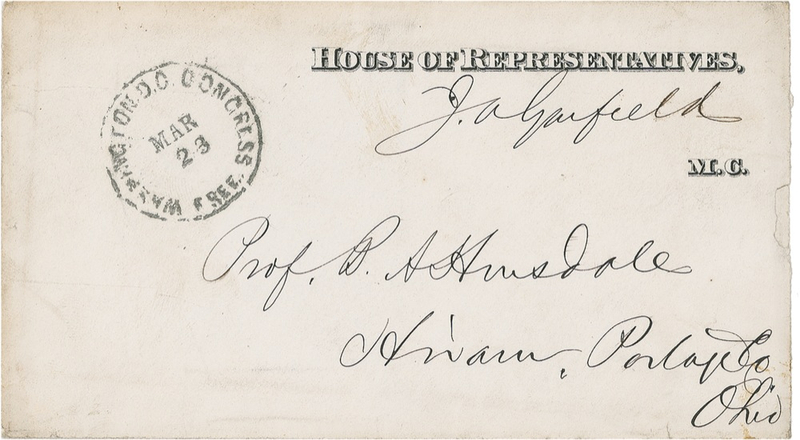 Lot 62 James A. Garfield Free Frank