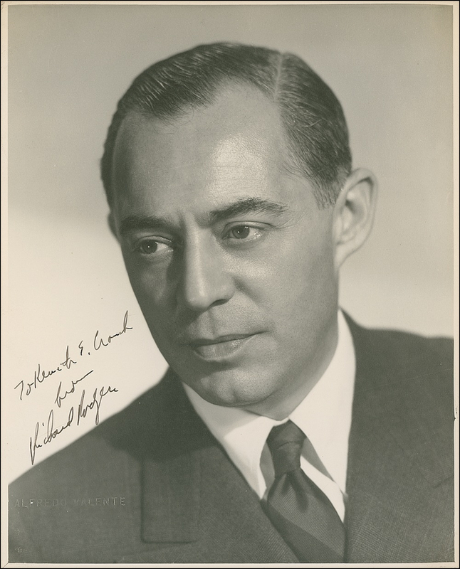 Lot 1303 Richard Rodgers Signed Photograph