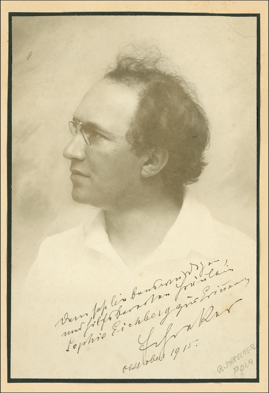 Lot 865 Franz Schreker Signed Photograph