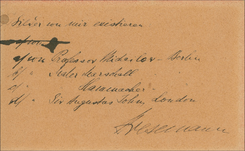 Lot 319 Gustav Stresemann Handwritten Letter Signed