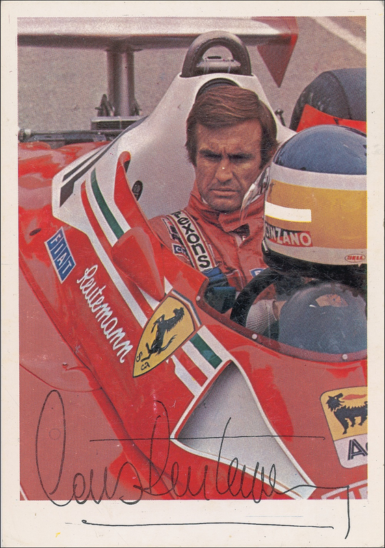 Lot 225 Enzo Ferrari Typed Notes Signed