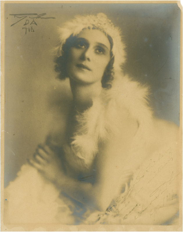 Lot 1262 Anna Pavlova Signed Photograph