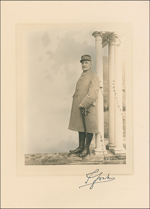 Lot 359 Ferdinand Foch Signed Photograph
