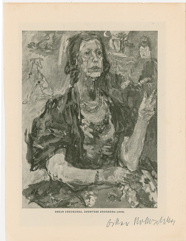 Lot 533 Oskar Kokoschka Signed Photograph