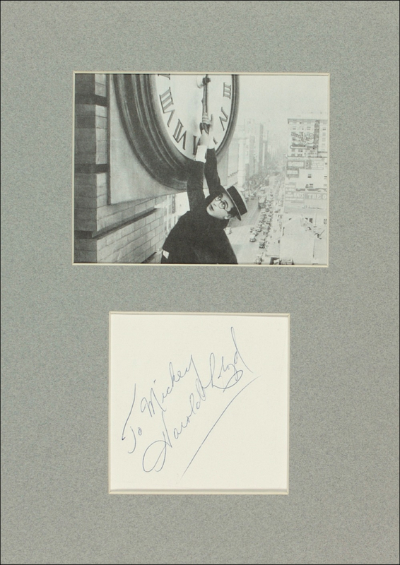 Lot 1198 Harold Lloyd Signature