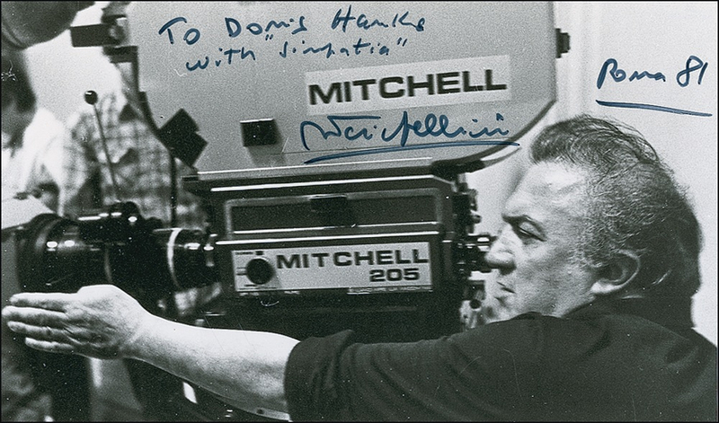 Lot 1081 Federico Fellini Signed Photograph