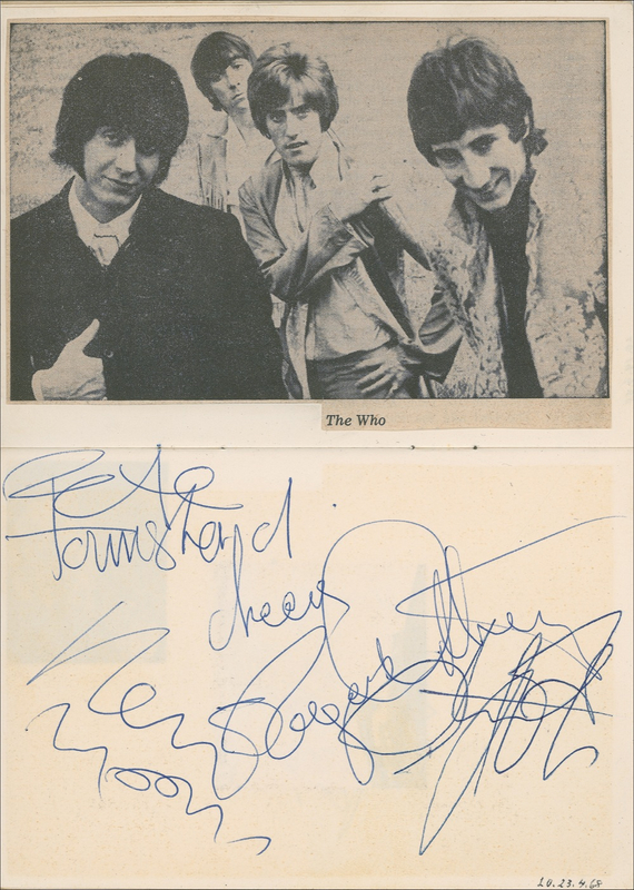 Lot 855 Rock and Roll Autograph Album