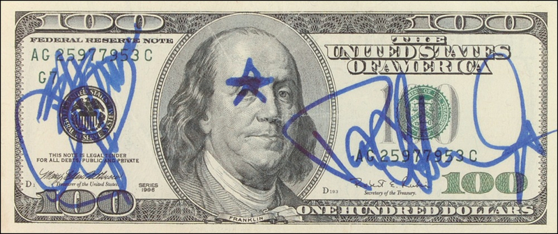 Lot 789 KISS $100 Bill