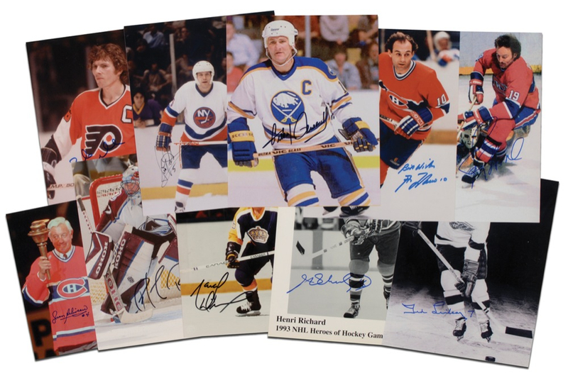 Lot 1490 Hockey Hall of Famers Group Lot