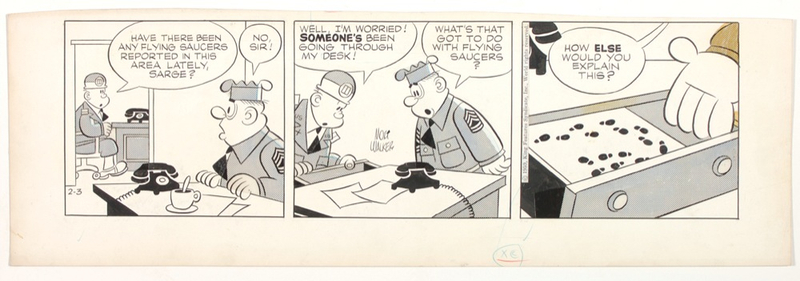 Lot 649 Mort Walker Comic Strip