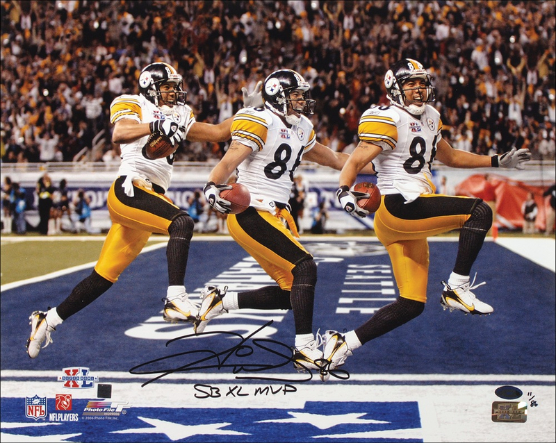 Lot 1582 Hines Ward Signed Photograph
