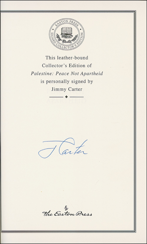 Lot 25 Jimmy Carter Book