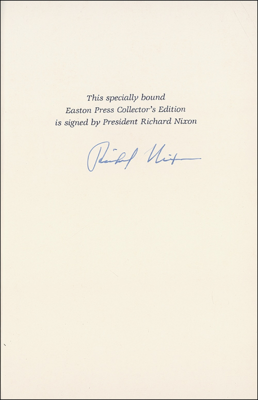 Lot 103 Richard Nixon Book