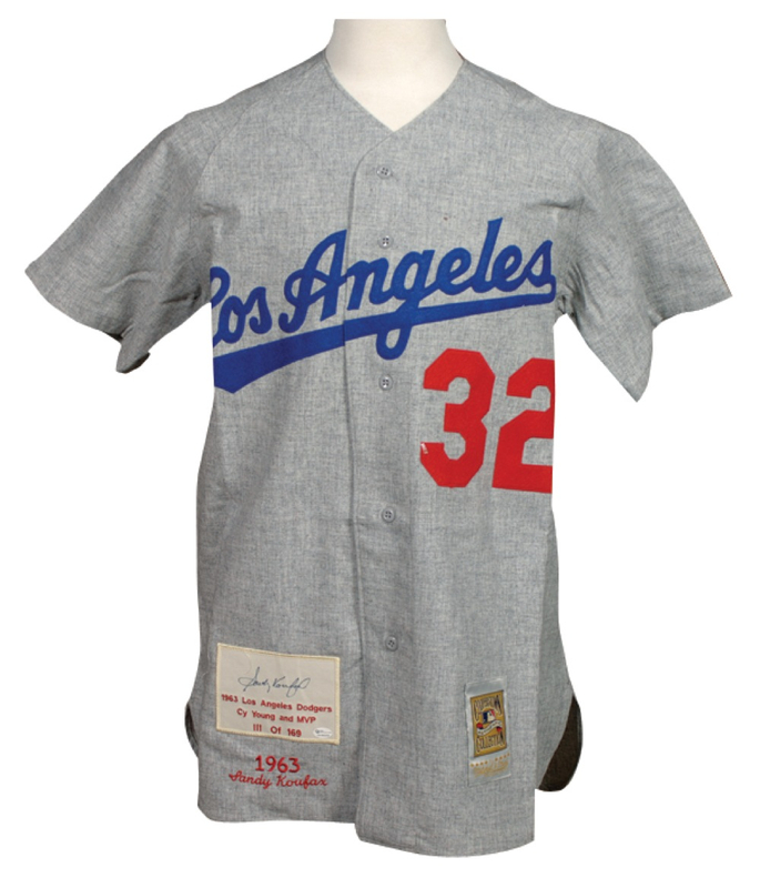 Lot 1506 Sandy Koufax Baseball Jersey