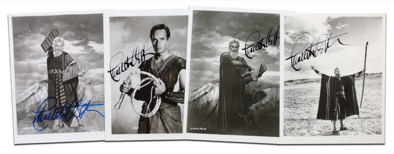 Lot 1137 Charlton Heston Group Lot
