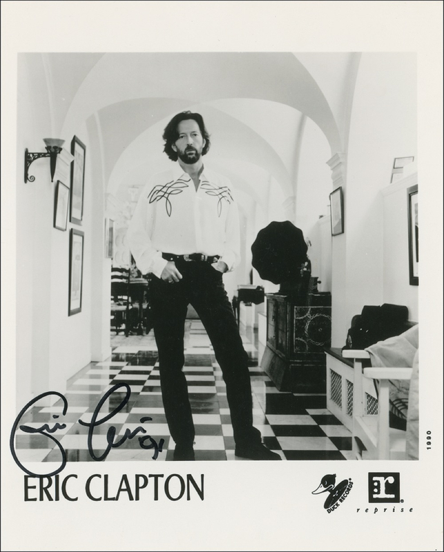 Lot 710 Eric Clapton Signed Photograph
