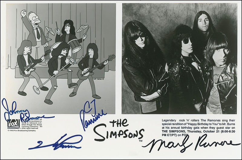 Lot 850 The Ramones Signed Photograph