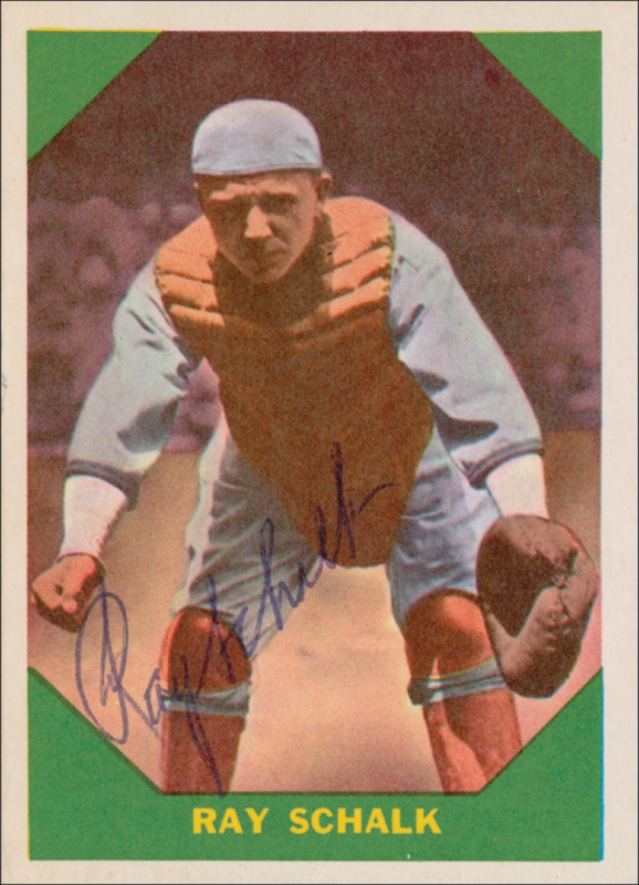 Lot 1562 Ray Schalk Baseball Card