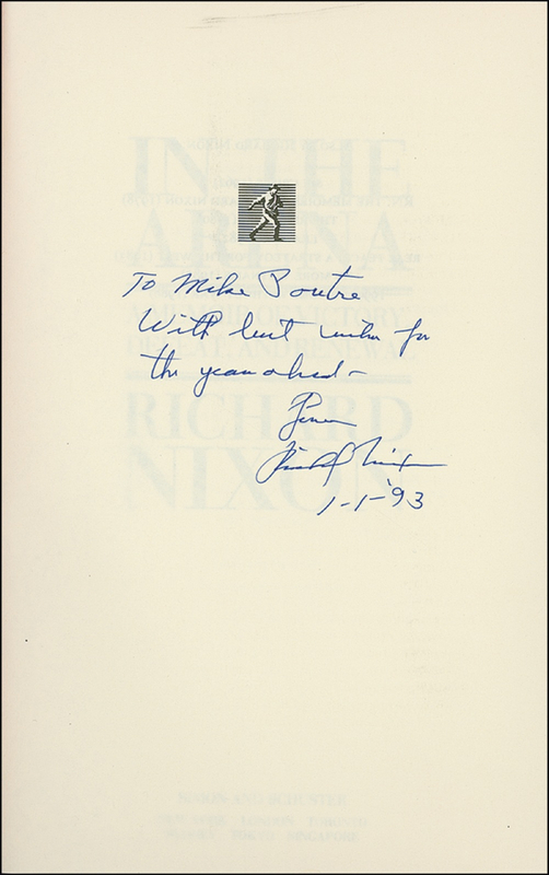 Lot 105 Richard Nixon Book