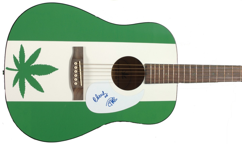 Lot 1023 Cheech and Chong Guitar