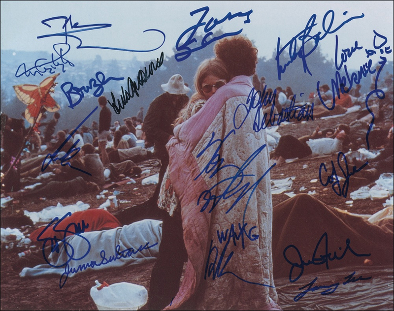 Lot 925 Woodstock Signed Photograph