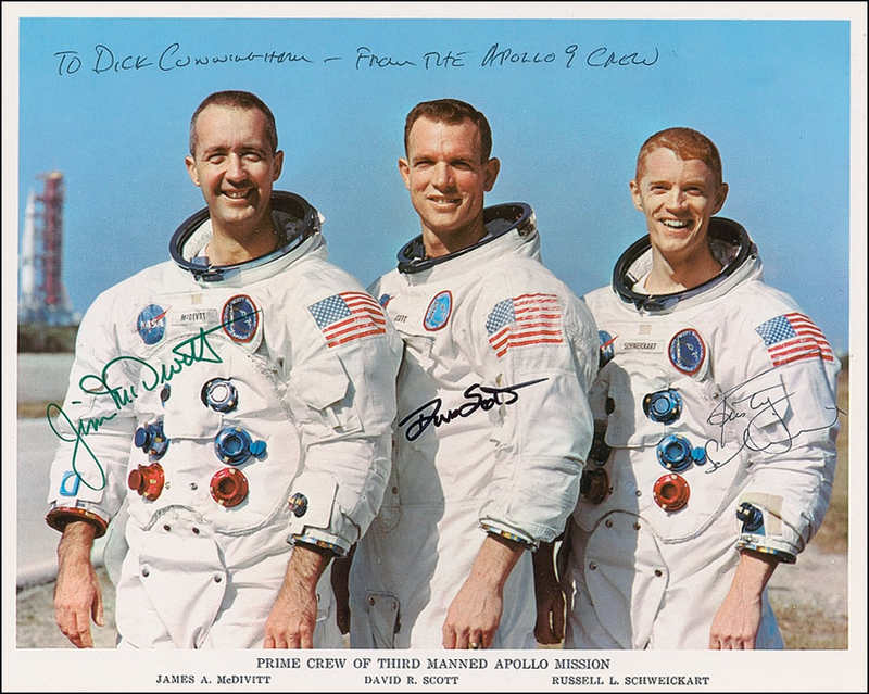 Lot 404 Apollo 09 Signed Photograph