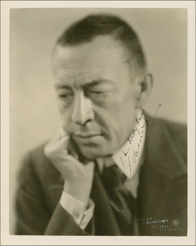 Lot 848 Sergei Rachmaninoff Signed Photograph