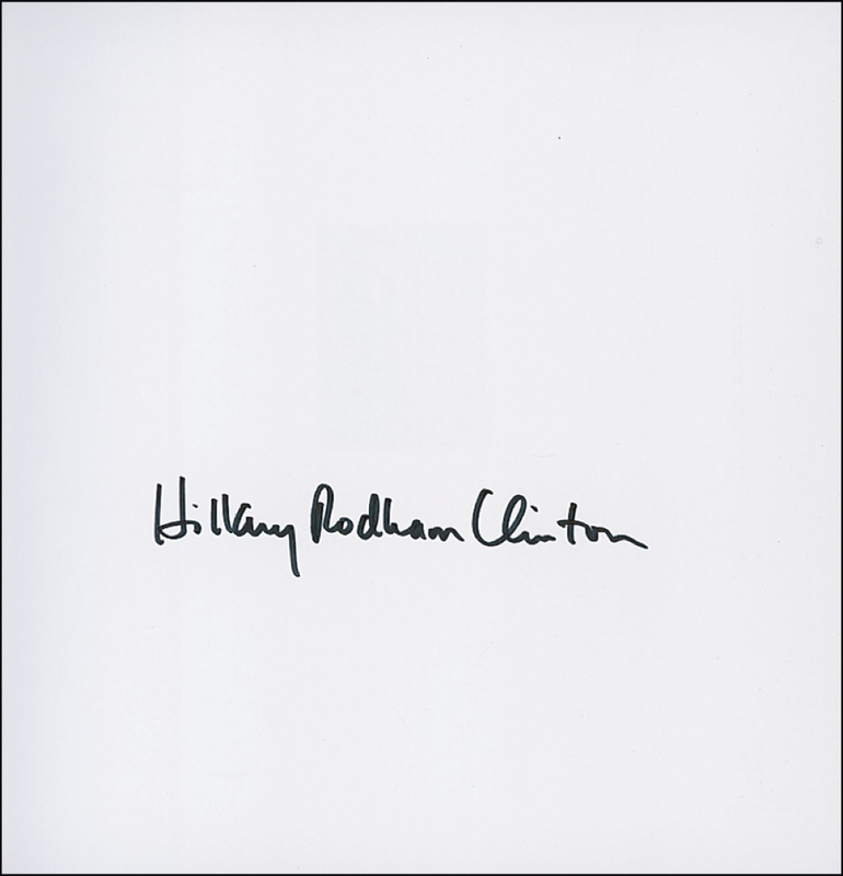 Lot 38 Hillary Clinton Book