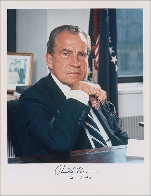 Lot 106 Richard Nixon Signed Photograph