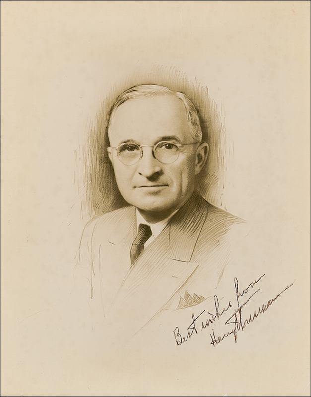 Lot 158 Harry S. Truman Signed Photograph