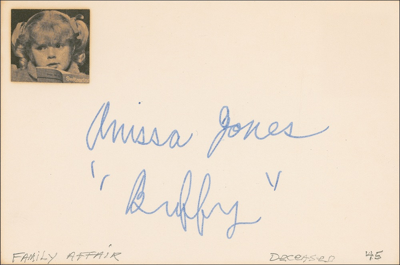 Lot 1155 Anissa Jones Signature