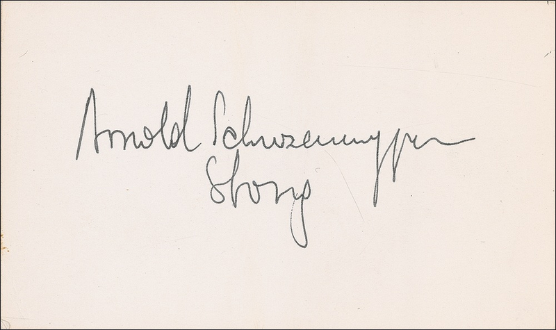 Lot 1312 Arnold Schwarzenegger Group Lot