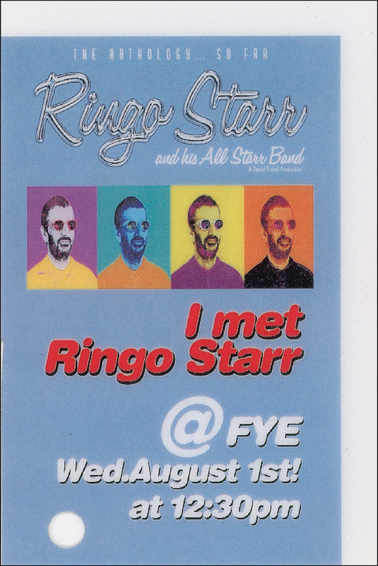 Lot 679 Beatles: Ringo Starr CD booklet