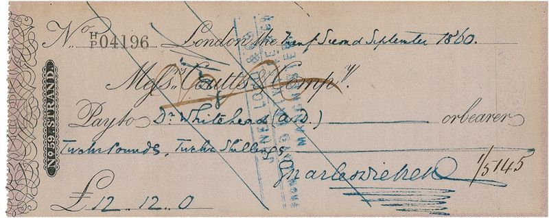 Lot 494 Charles Dickens Check