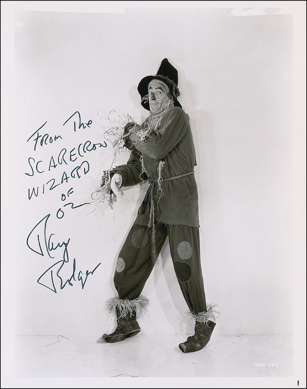 Lot 1408 Wizard of Oz: Ray Bolger Signed Photograph