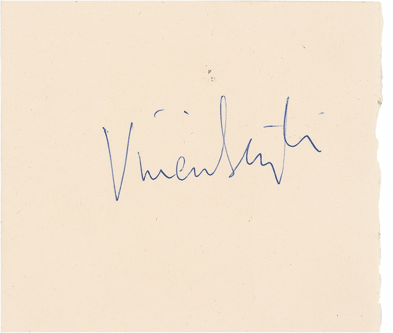 Lot 1105 Gone With the Wind: Vivien Leigh Signature
