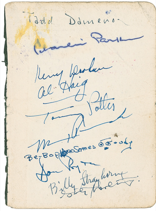 Lot 832 Charlie Parker: With Roach, Strayhorn, and other jazz greats